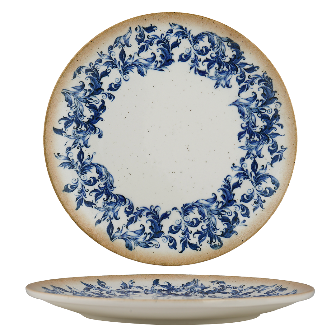 AMALFI-ROUND RIMLESS PLATE