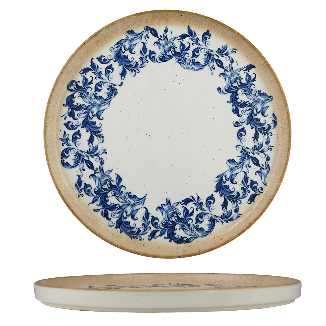 AMALFI-SHORT RIM SELAS STACKABLE PLATE