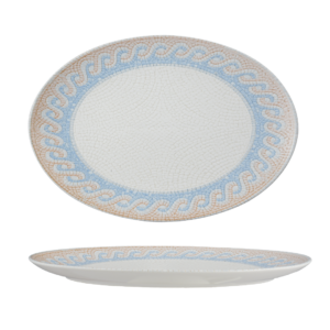 ATHENA-OVAL PLATE WITH FOOT