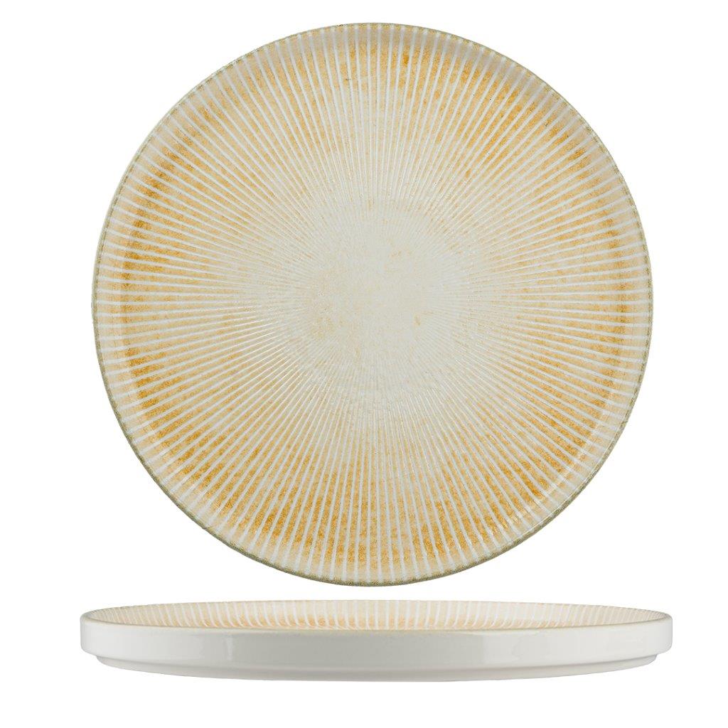 PAROS SAND-SHORT RIM SELAS STACKABLE PLATE