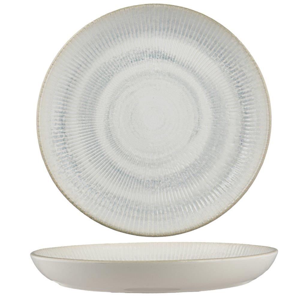 PAROS SHELL AQUA- FLAT PLATE WITH FOOT