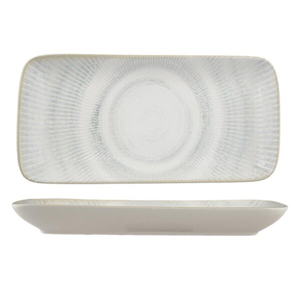 PAROS SHELL AQUA-GN RECTANGLE PLATE