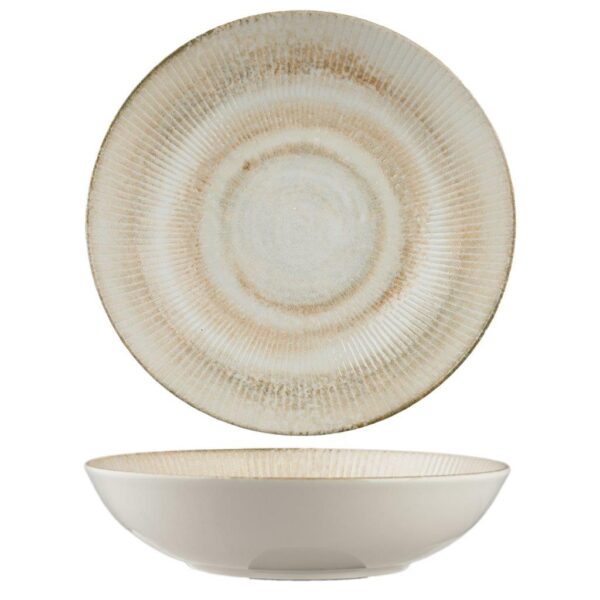 PAROS SHELL SAND-COUPE DEEP PLATE