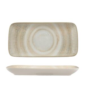 PAROS SHELL SAND-GN RECTANGLE PLATE