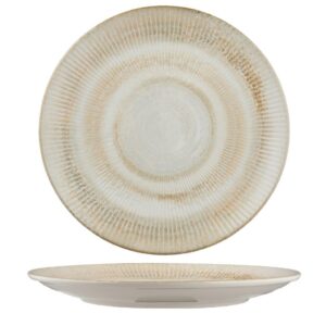 PAROS SHELL SAND-ROUND RIMLESS PLATE