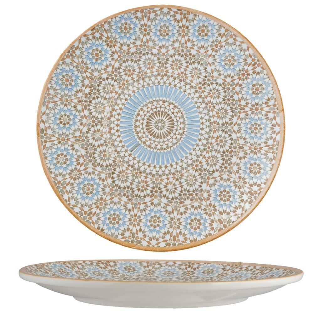 TANGIER-ROUND RIMLESS PLATE